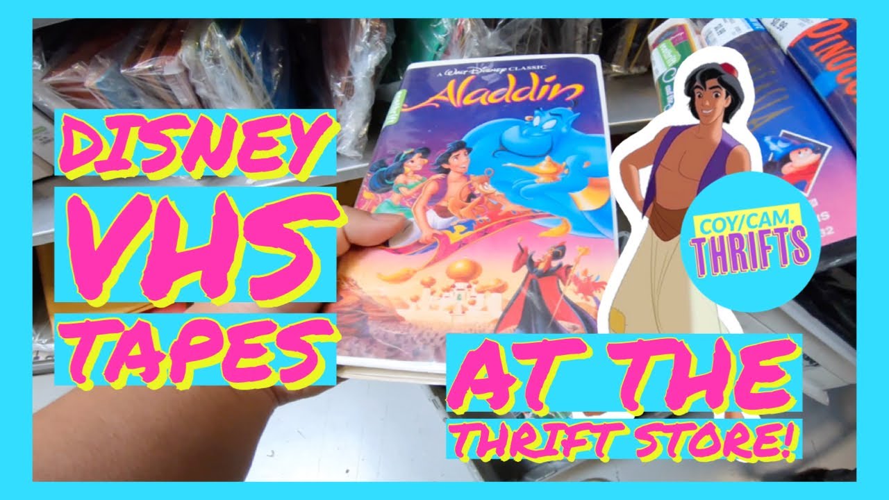 DISNEY VHS TAPES AT THE THRIFT STORE!