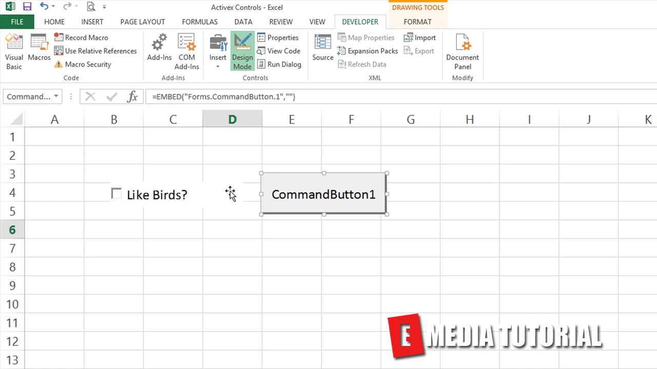 Microsoft Excel Visual Basic for Aplications  VBA  Tutorial 32    Use a Checkbox for its VALUE  ✓ E