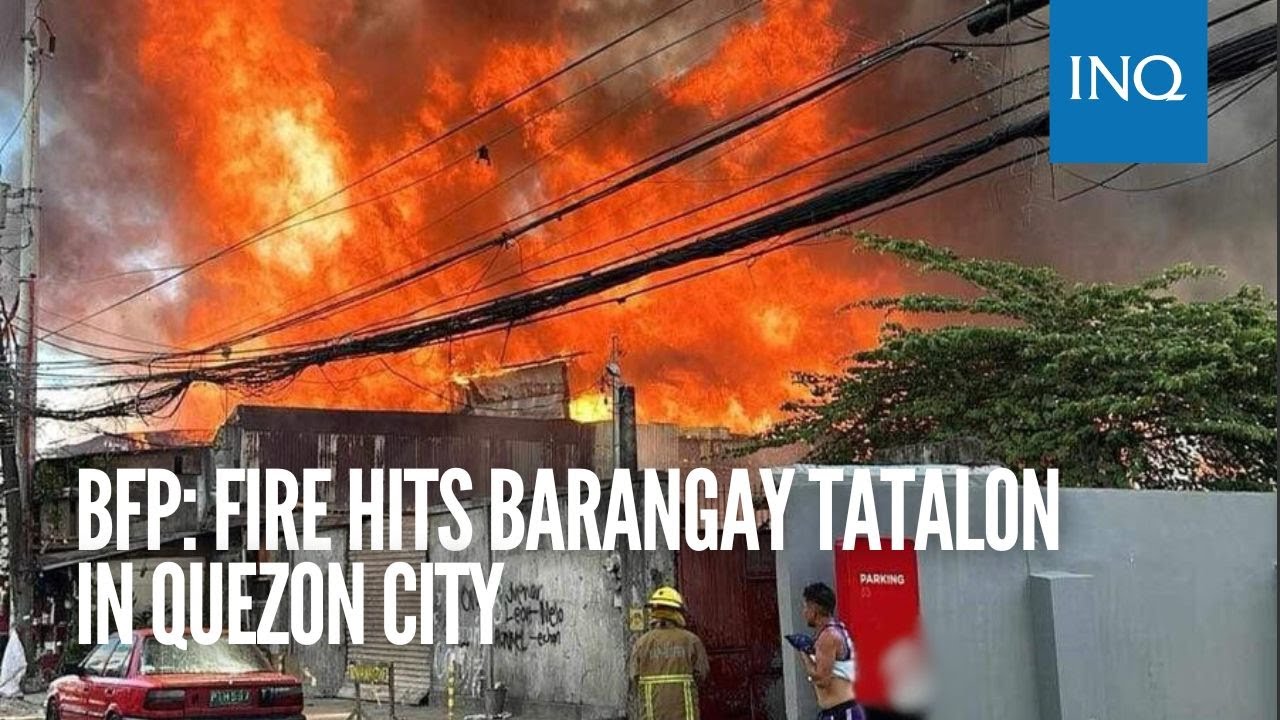 BFP: Fire hits Barangay Tatalon in Quezon City