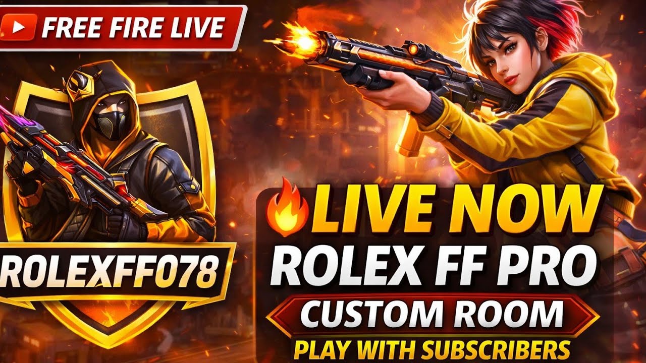 🔴Sab koi jaldi aajao Mitra aj hoga custom #freefire #rolexff