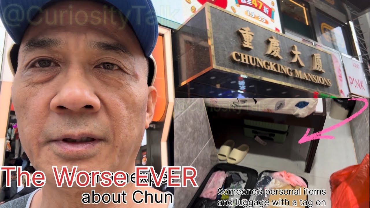 ChungKing Mansions Guess House in Tsim Sha Tsui Hong Kong🤬The Worse Ever #asia #travel #hotel #HK 