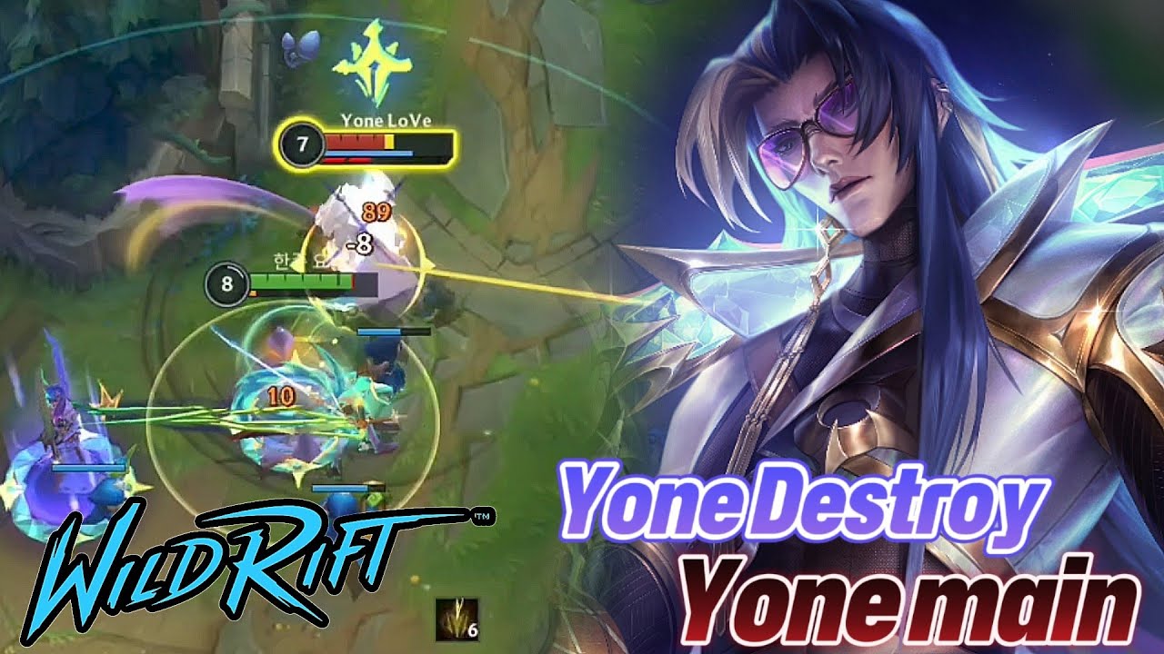 Wild rift yone Destroy yone main- Yone vs Darius baron lane season 16
