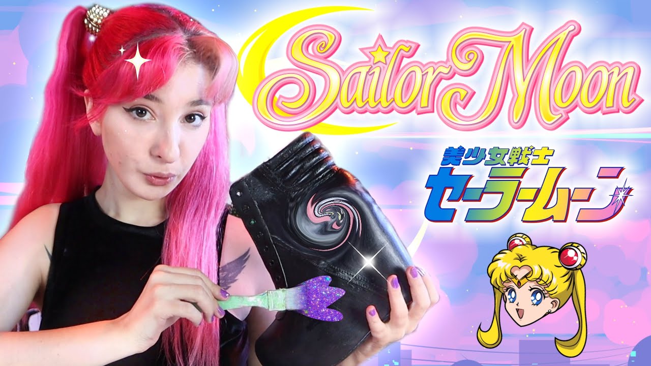 3 IDEAS de ZAPATOS de SAILOR MOON 🌙 Pintando zapatos inspirados en personajes @AnnAttack