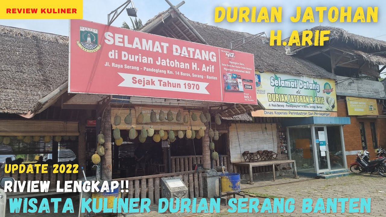Durian jatohan haji arif pandeglang Banten, review  wisata kuliner Durian anti gagal #wisatakuliner