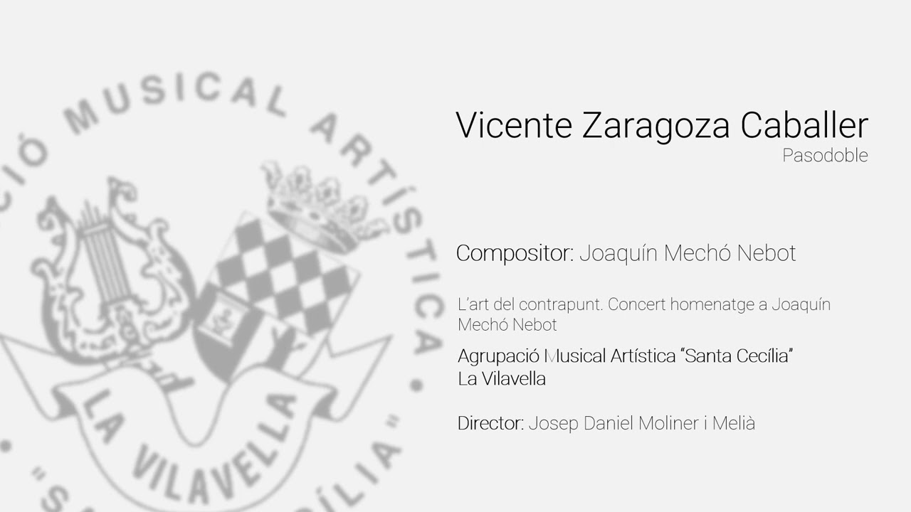 Vicente Zaragoza Caballer (Joaquín Mechó Nebot, L'art del contrapunt 2023)