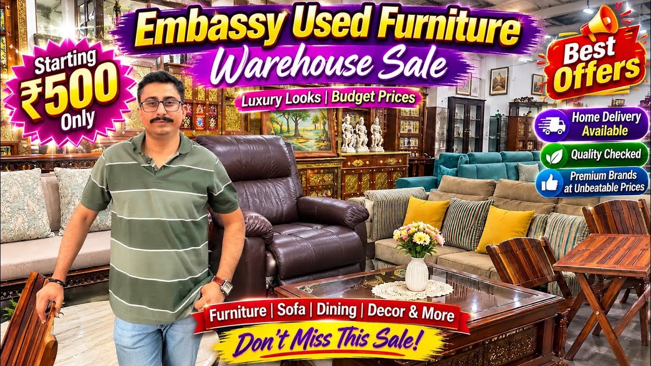 Embassy Used Furniture Warehouse Sale | Starting ₹500 #furnituresale #embassy #embassyfurniture
