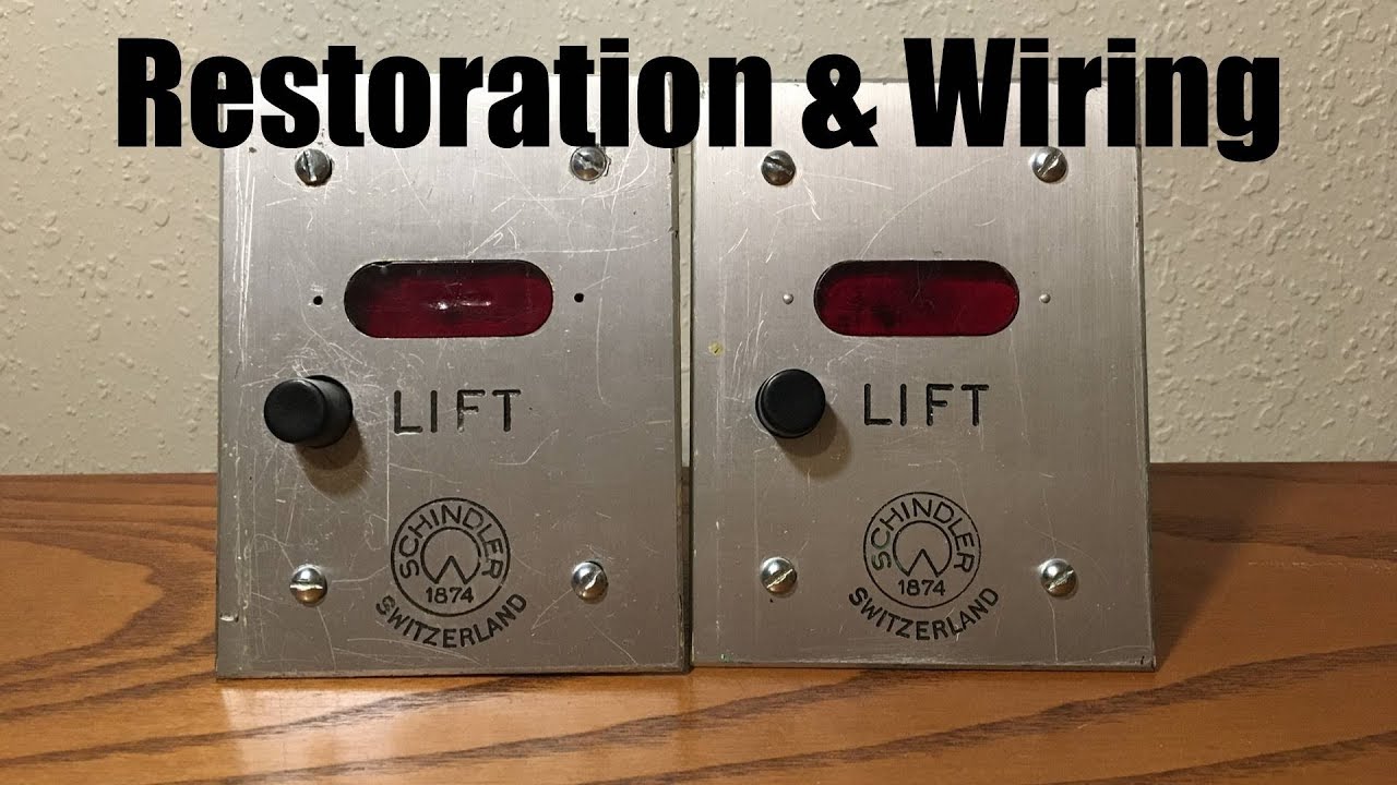 Elevator Part Restoration and Wiring: Vintage Schindler Buttons