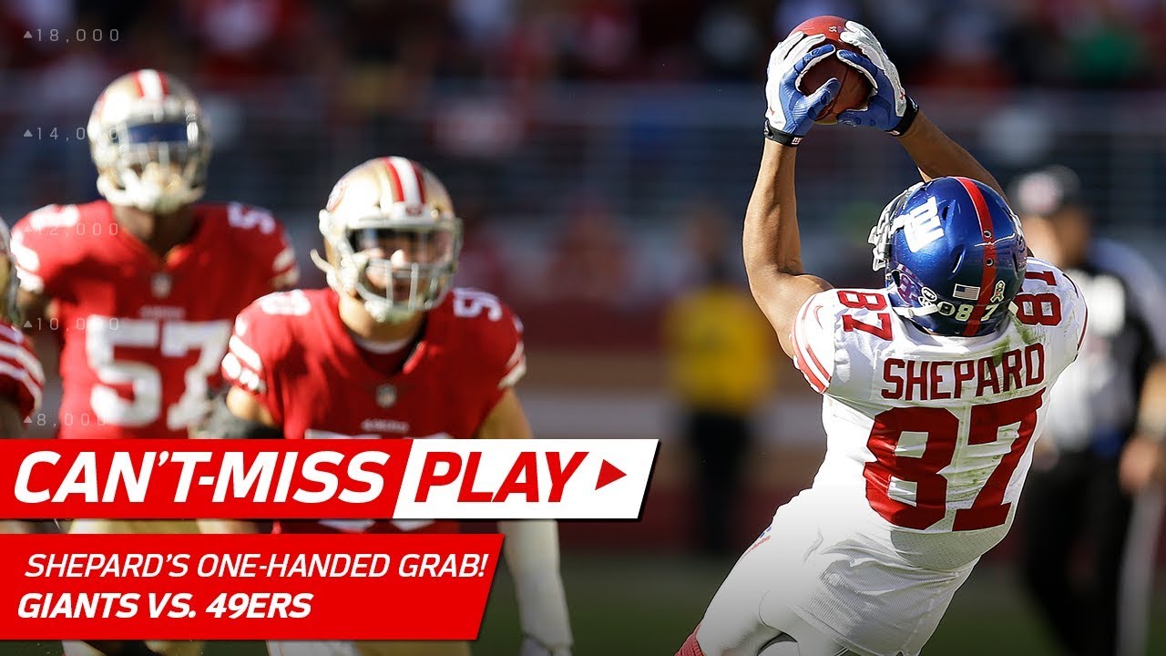 Catch of the Year Nominee: Sterling Shepard's UNBELIEVABLE Grab! | Can't-Miss Play | NFL Wk 10