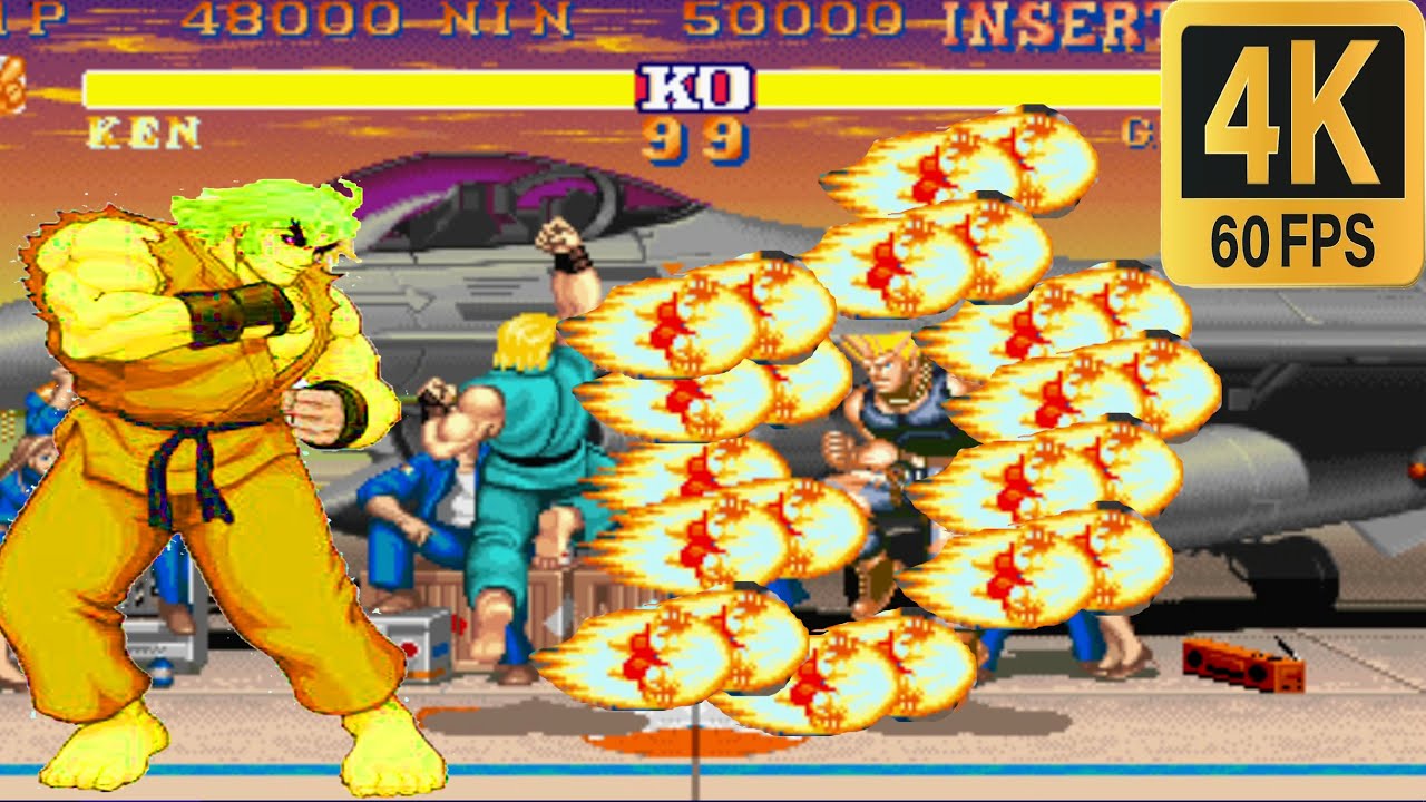 Ken Playthrough Super Golden Edition – Street Fighter II Arcade Hard Mode 1992 | HD 1080p#GoldenKen