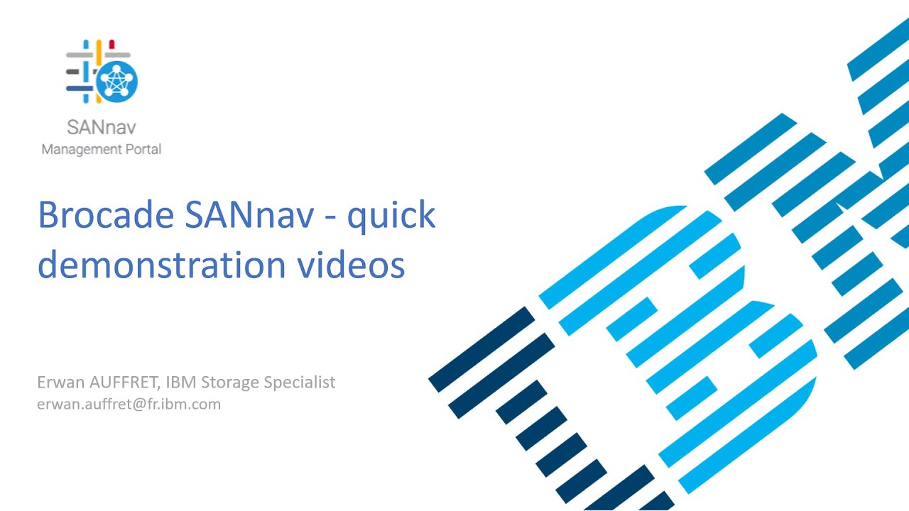 SANnav Demo - Part 1: Dashboards and Topology View