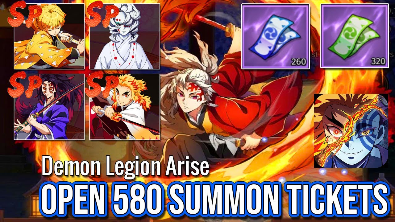 Demon Legion Arise | Open 580 Summon Tickets | Demon Legion Arise Gameplay