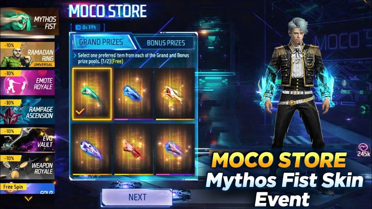Next Moco Store Fist Skin Event🤩🔥| Mythos Fist Skin Moco Store Event FF | Free Fire New Event Tamil 