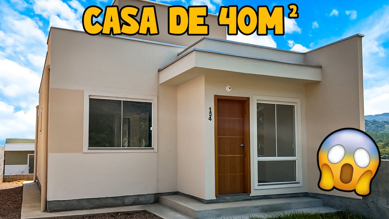 VOCÊ JÁ VIU CASA MODERNA COMO ESSA DE 40M²?