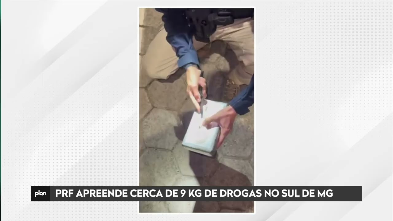 PRF APREENDE 9 QUILOS DE DROGAS APÓS PERSEGUIÇÃO NA BR-381, NO SUL DE MINAS