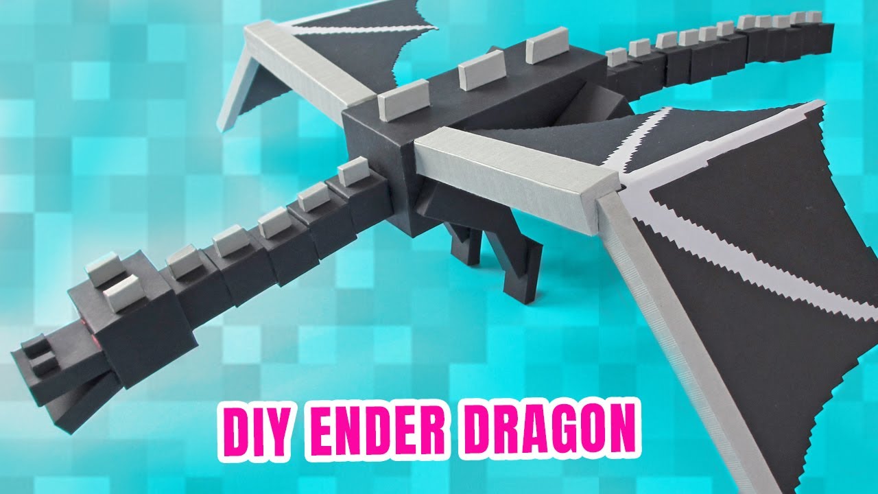 DIY Minecraft Ender Dragon From Scratch (part 1) | Minecraft Papercraft Ender Dragon | Paper Crafts