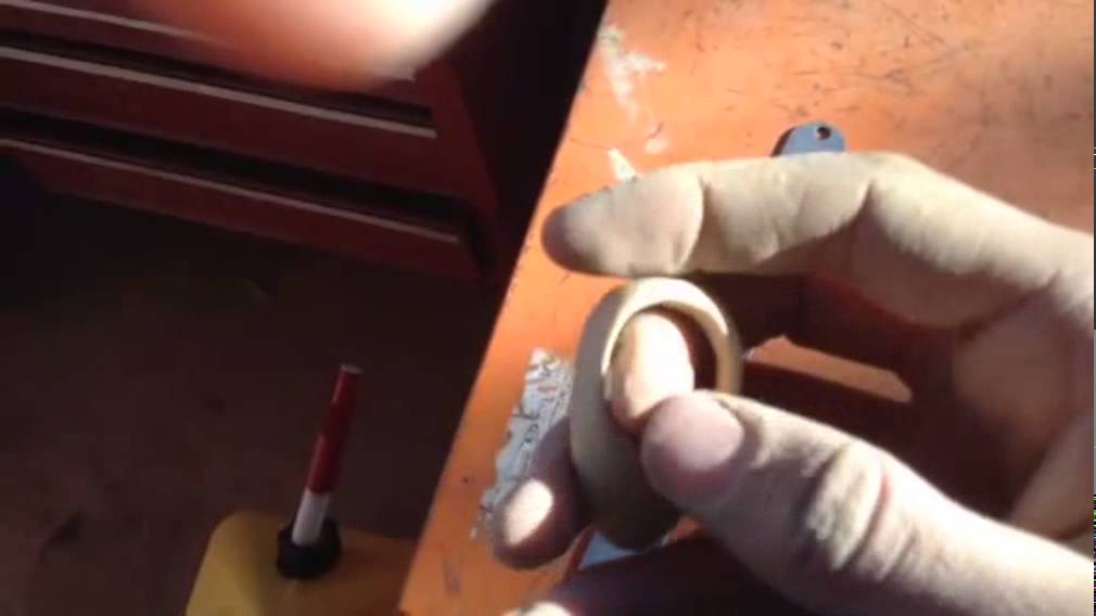 making an archery thumb ring
