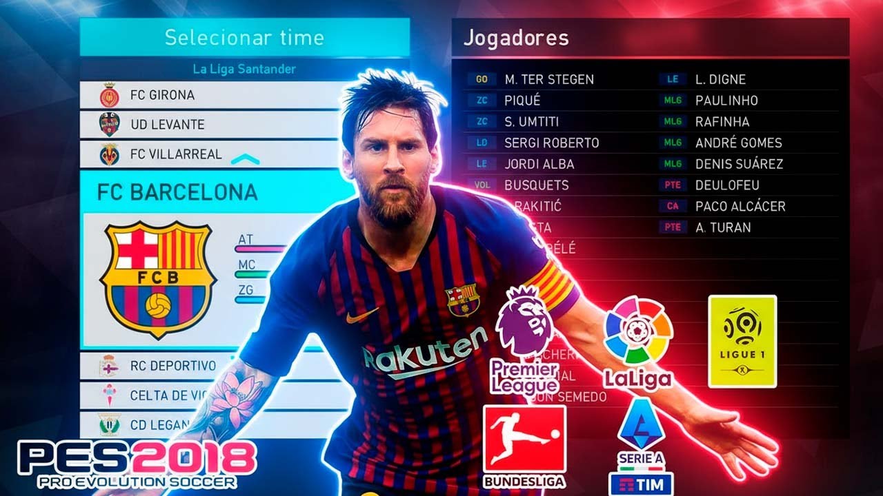 🔥 PROFESSIONALS PATCH PES 2018 GRÁTIS ⚽ FACES, UNIFORMES, ESTÁDIOS E PLACAR REAL 🏟️✨