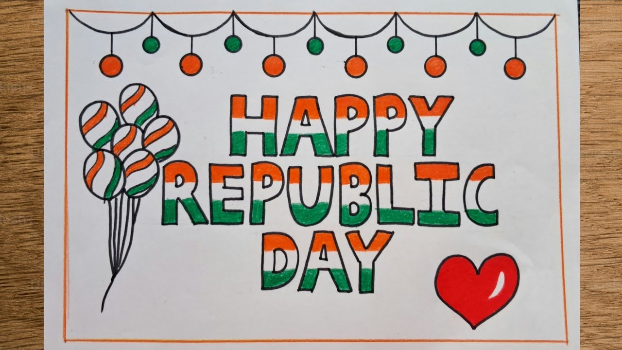 Republic day drawing easy steps | How to draw easy 26 January drawing step by step