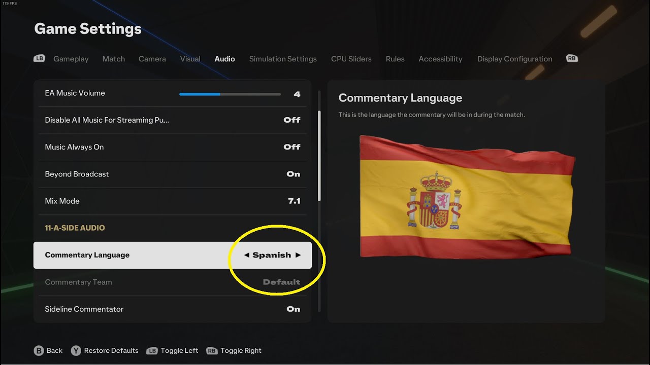 Change Commentary Language FC25 & FC26 - PC MOD