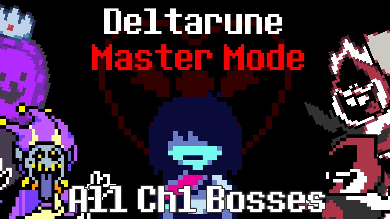 DELTARUNE MASTER MODE - Chapter 1 All Bosses (Early Build)