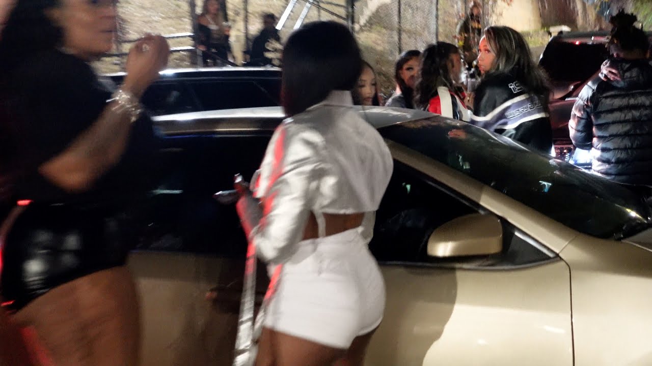 Lil Baby B-Day Concert Afterparty Outside THE DOME Atlanta! Ferrari, Maybach, Chevelle!
