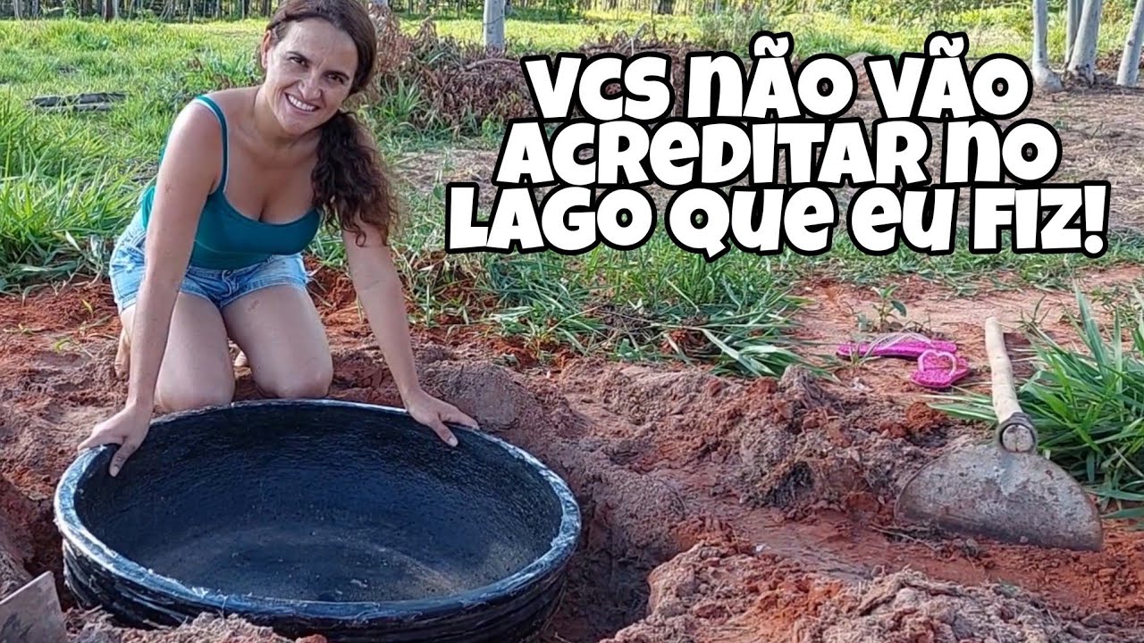 Como fazer um mini Lago de chuva, a presença da água muda toda vibração de um jardim! sitio do zero
