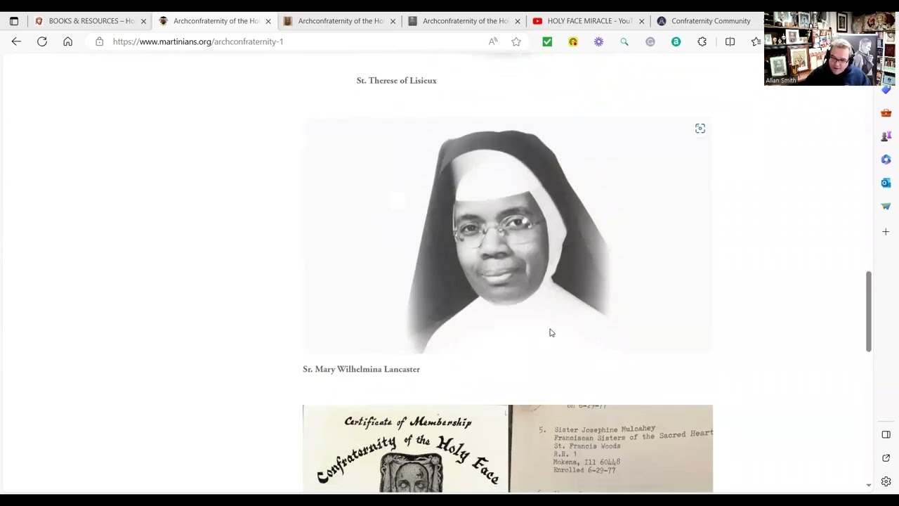 Arch Confraternity of the Holy Face.  How to Sign Up and How to Pray the Chaplet of the Holy Face.