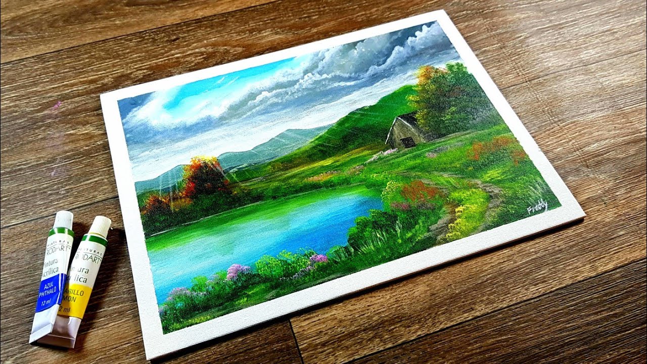 pintura acrilica  paso a paso/tutorial de pintura/how to paint with acrylics/#61