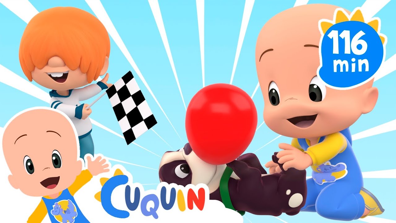 The big balloon cars race 🎈🚘 Learn the vehicles with Cuquin | Educational videos for kids