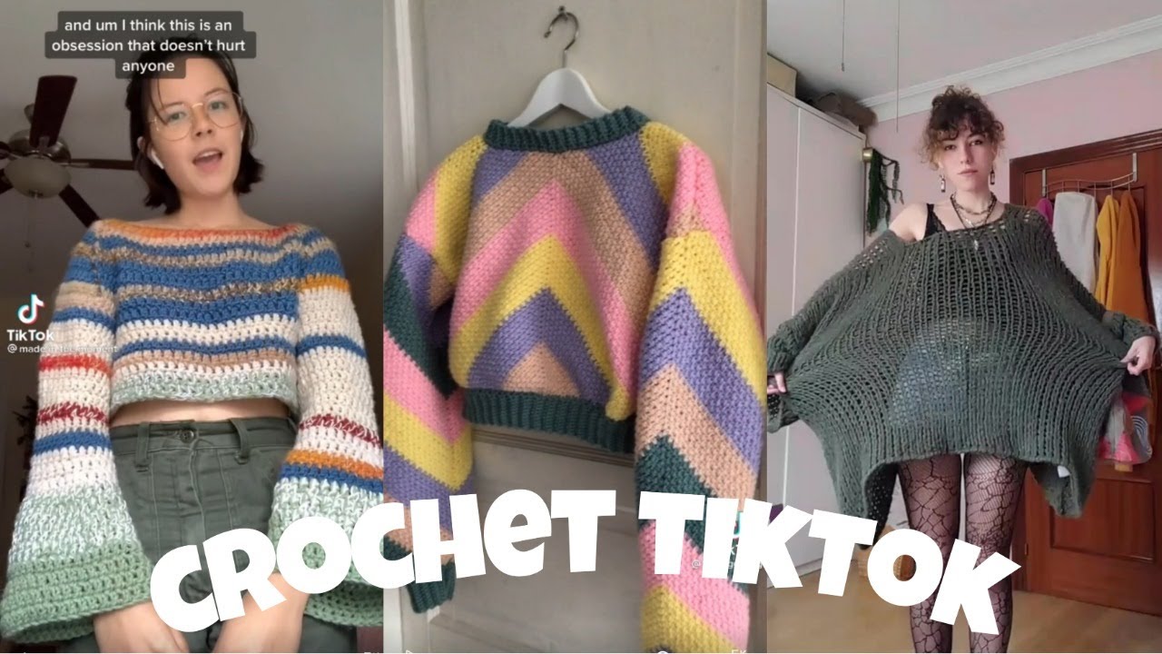 TIKTOK CROCHET KNITTING COMPILATION #030 | crochet sweater edition