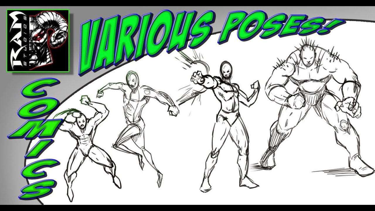 Drawing Comic Book Poses - Narrated