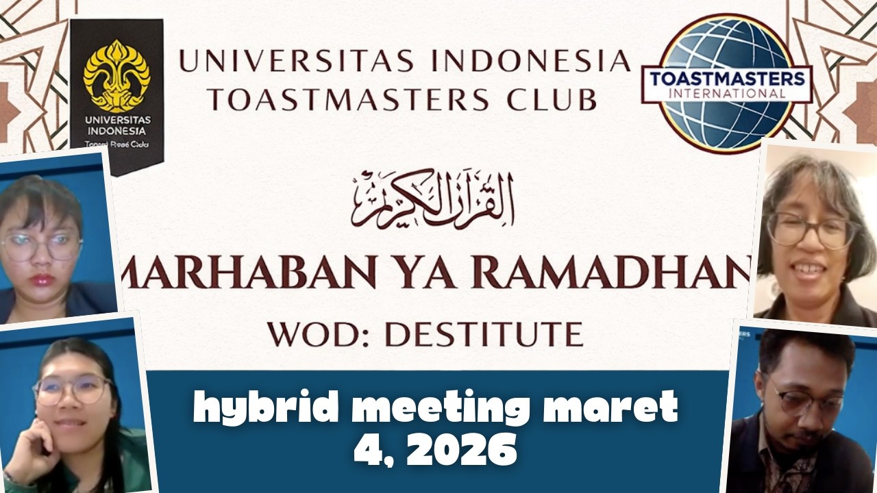 UNIVERSITAS INDONESIA TOASTMASTERS CLUB MARET 4, 2026