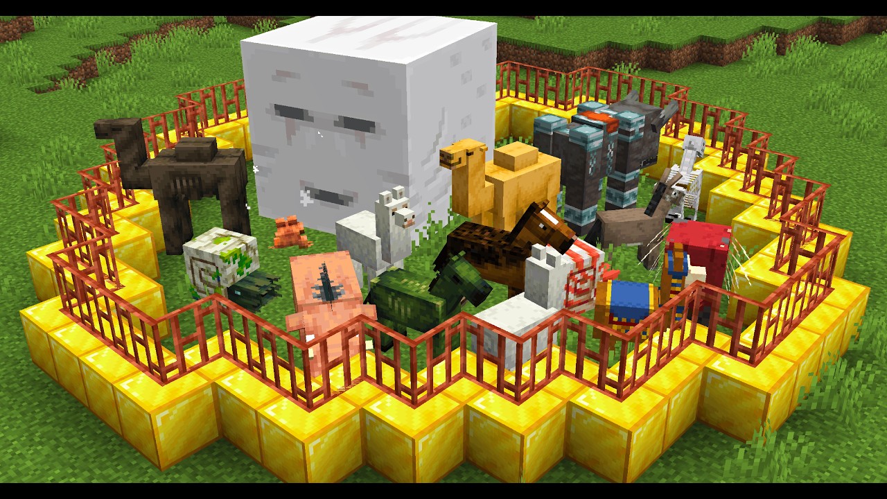 Как получить всех ездовых животных в Minecraft в режиме хардкора