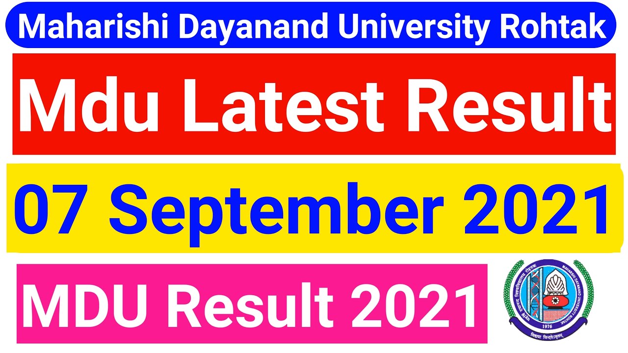 Mdu Latest Result || Mdu result update || mdu result latest news || mdu result update 2021