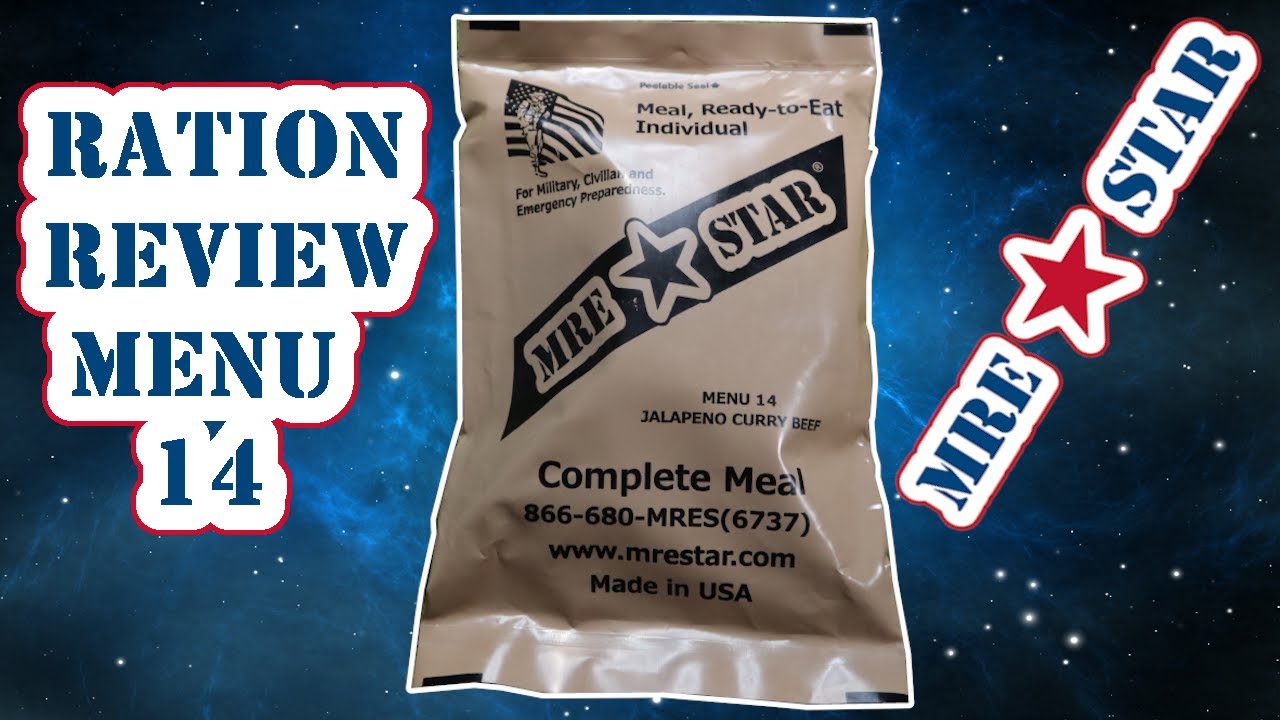MRE Star brand meal ready to eat Menu no14 Jalapeno Curry Beef