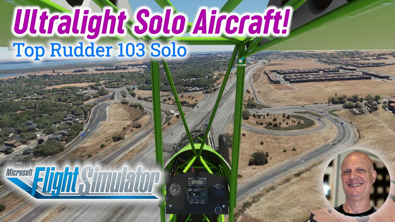 Microsoft Flight Simulator Top Rudder 103 Solo Ultralight Aircraft