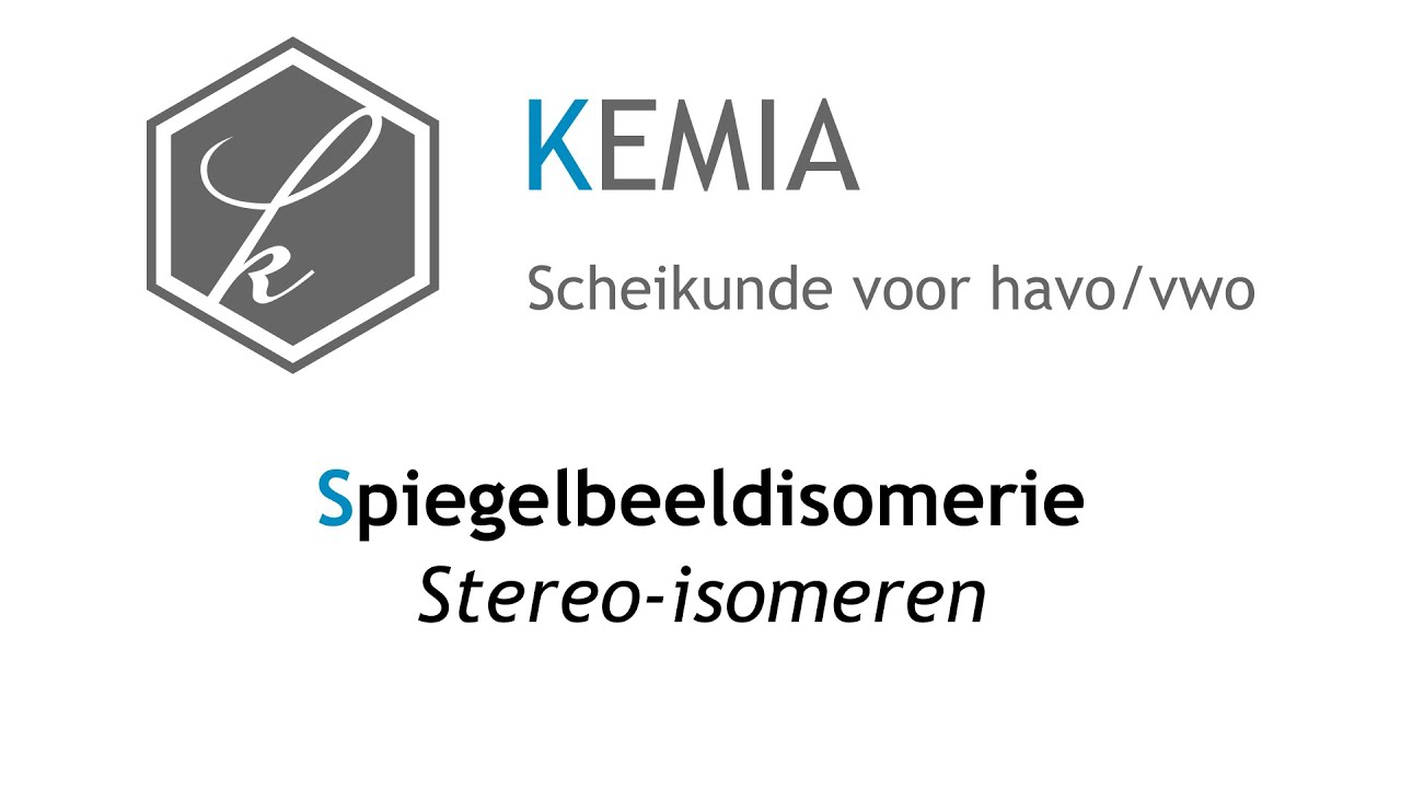 Spiegelbeeldisomerie: Stereo-isomeren