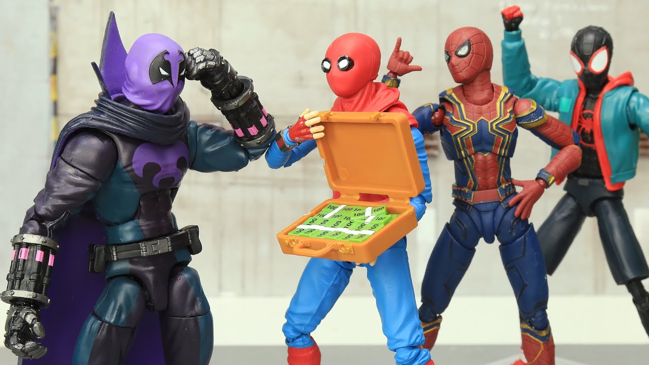 Spider Man: Prowler Bank Robbery in Spider-verse | Figure Stopmotion