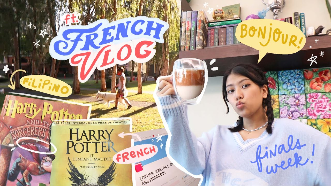 COLLEGE FINALS WEEK ft. french vlog, filipino harry potter, coffee recipe *ateneo*