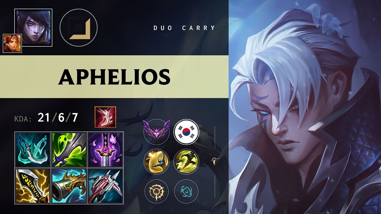 Aphelios ADC vs Viktor - KR Master Patch 26.15