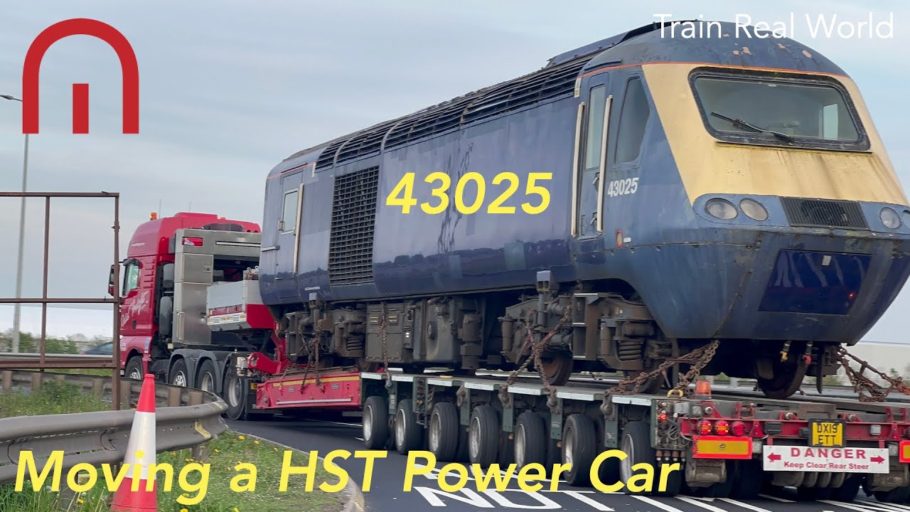 Train Real World - Moving a HST Power Car - First Great Western GWR 43025 - Ely to Ruddington