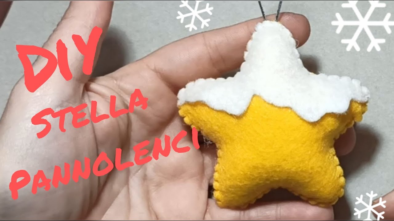 DIY stella pannolenci/feltro - Felt star