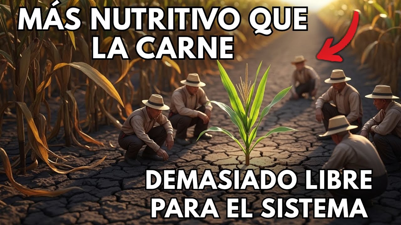 Resiste donde el maíz muere y nutre más que la carne el grano que nos quitaron