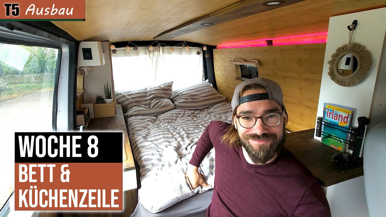 Breites, einfaches Bett im T5 Camper - Step by Step - der Camper Ausbau geht weiter