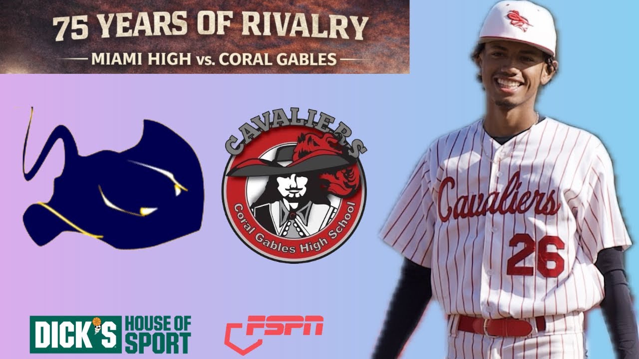 2026 Rivalry Game Miami High @ Coral Gables 75 years of competition here is one more #fspn #baseball