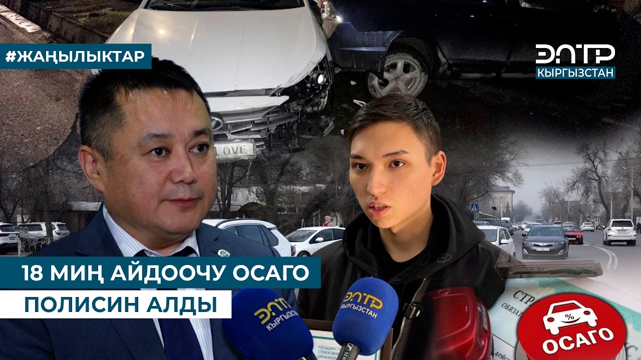 18 МИҢ АЙДООЧУ ОСАГО ПОЛИСИН АЛДЫ