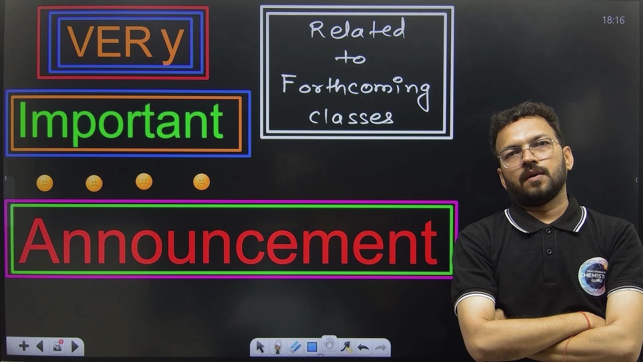 Important Announcement by Vikas Shukla sir#neet #jee #chemistry #science