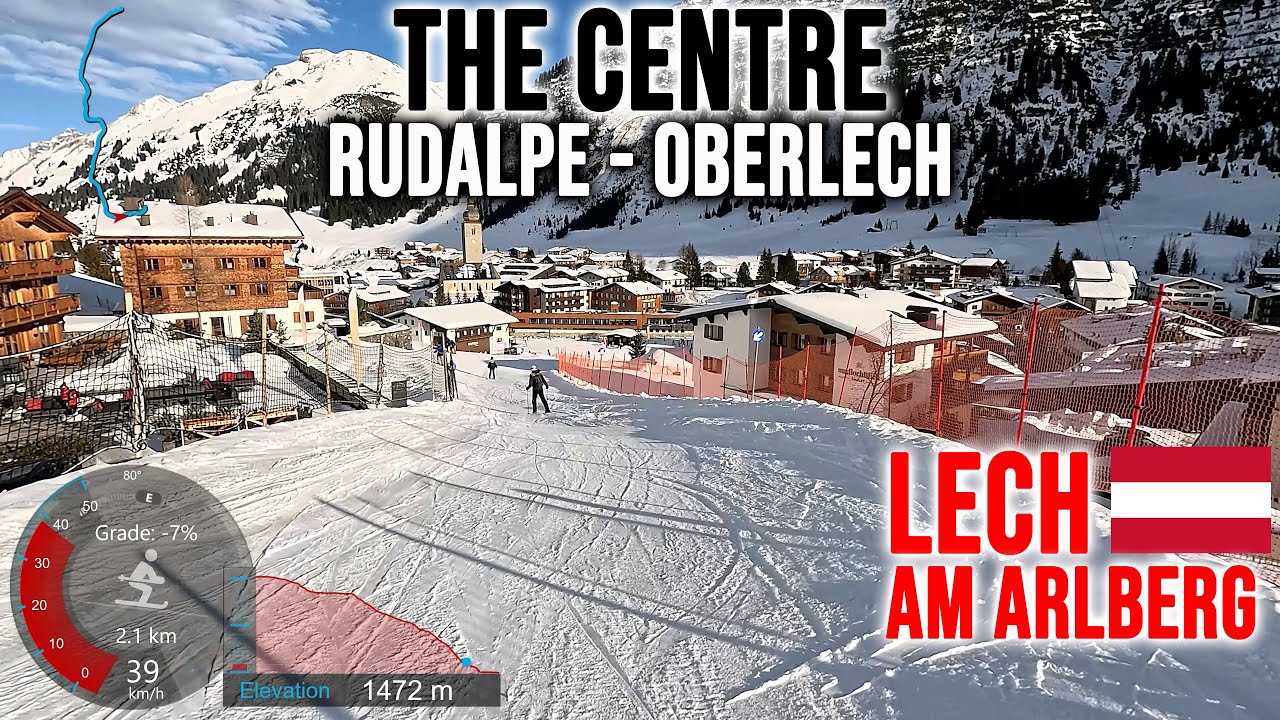 [4K] Skiing Lech am Arlberg, The Centre - Rudalpe - Oberlech, Ski Arlberg Austria, GoPro HERO13