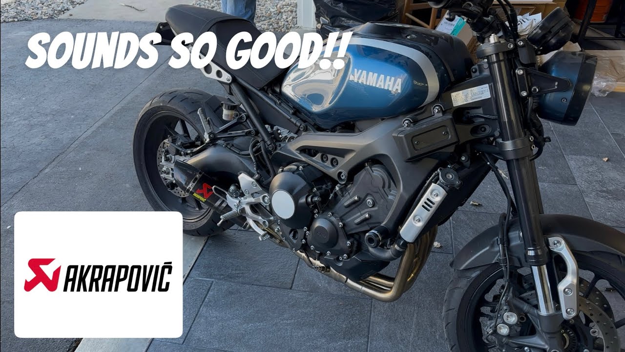 Akrapovic Exhaust Install & Sound Clips for Yamaha XSR900 / MT09