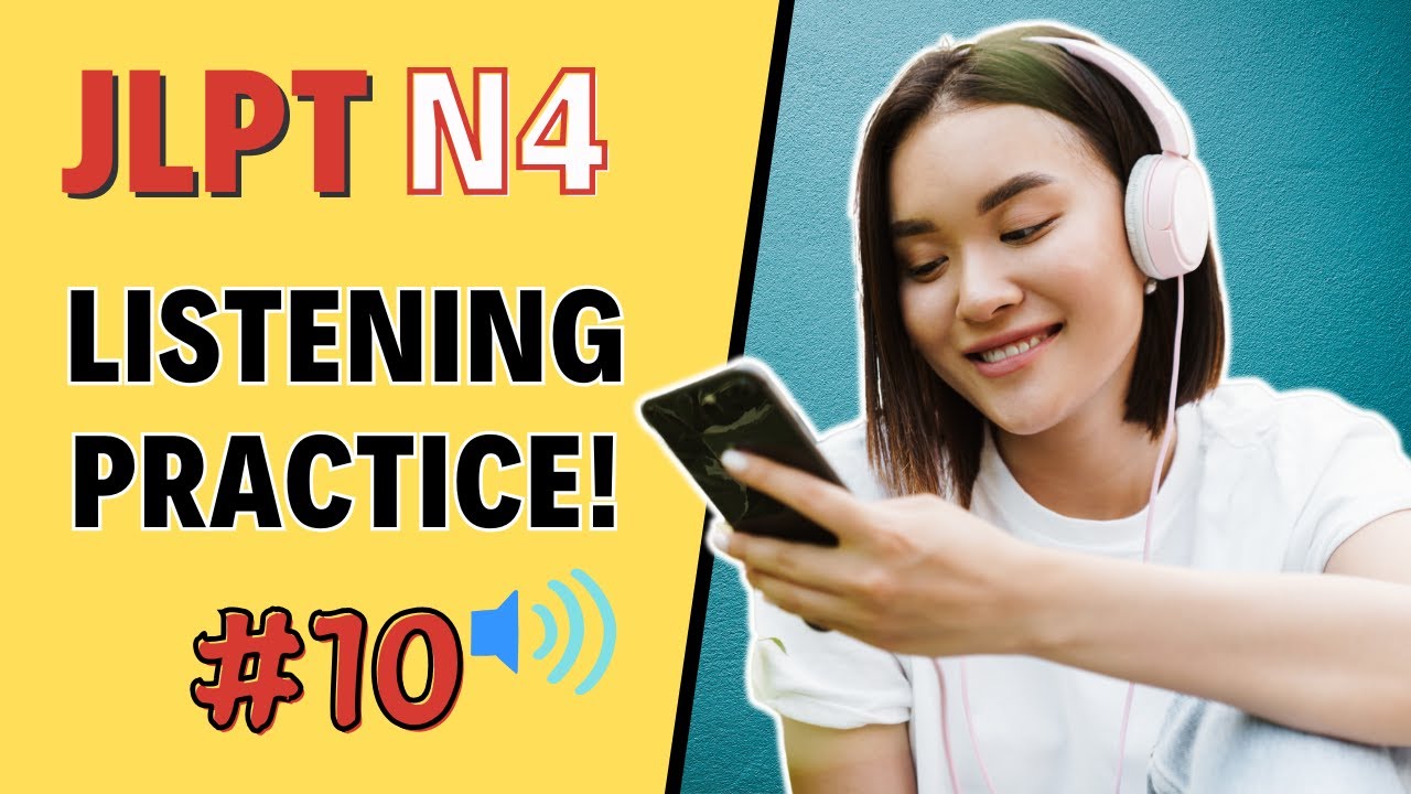 JLPT N4 Listening Practice with answers #10 (Japanese Conversation Listening Choukai N4)